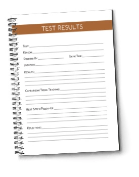 Multiple Sclerosis Test Results Page